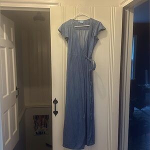 Draper James denim wrap dress